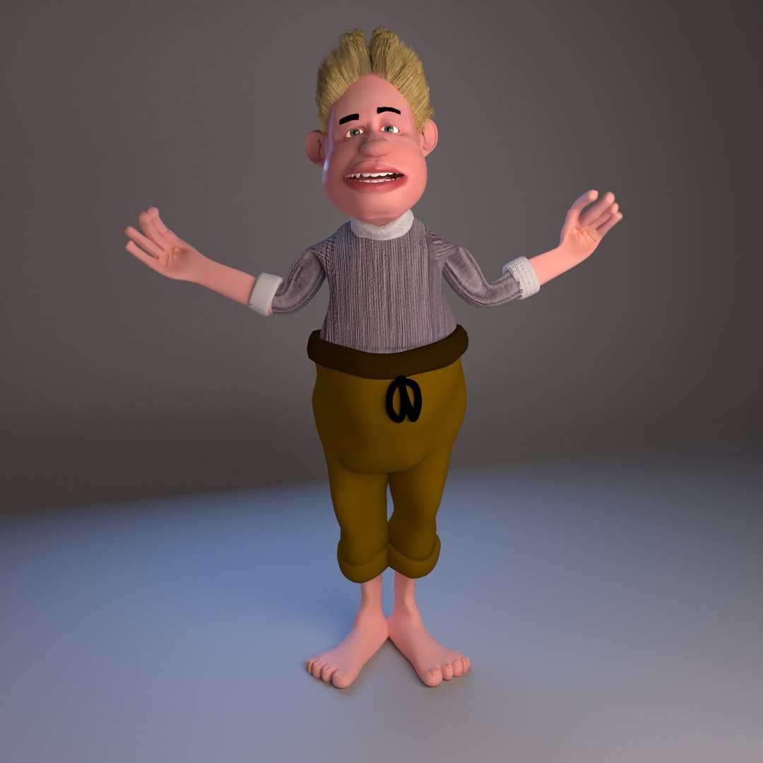 Cartoon Character 3D - TurboSquid 1348122