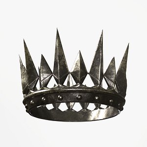 old medieval dark crown 3D model