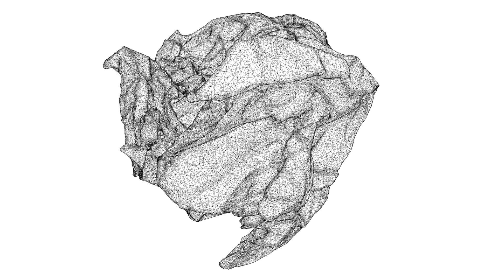 3D Scanned Crumpled Paper Model - TurboSquid 2257618
