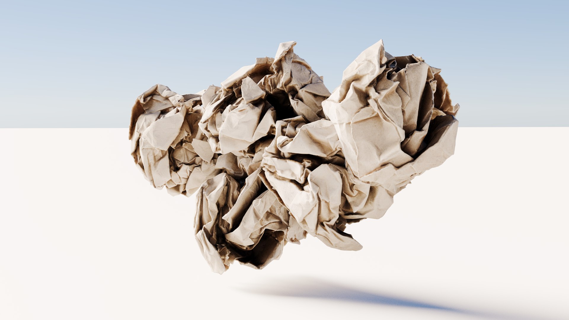 3D Scanned Crumpled Paper Model - TurboSquid 2257618