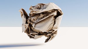 Scanned crumpled paper