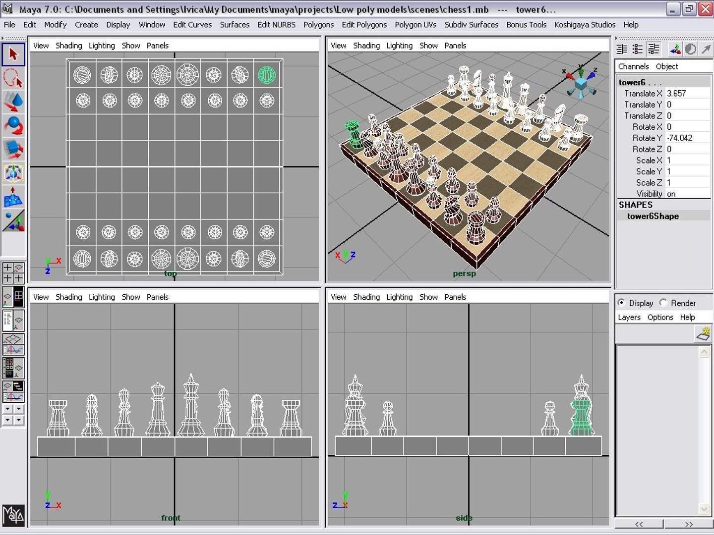 3d Model Chess
