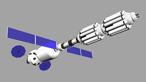 3D model space station