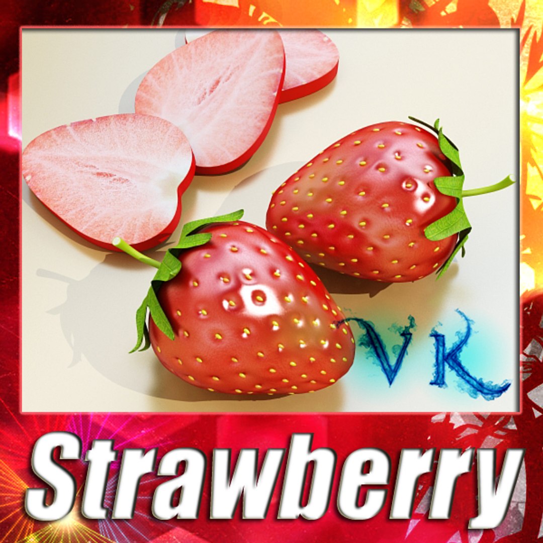 Strawberry Berry 3d Model