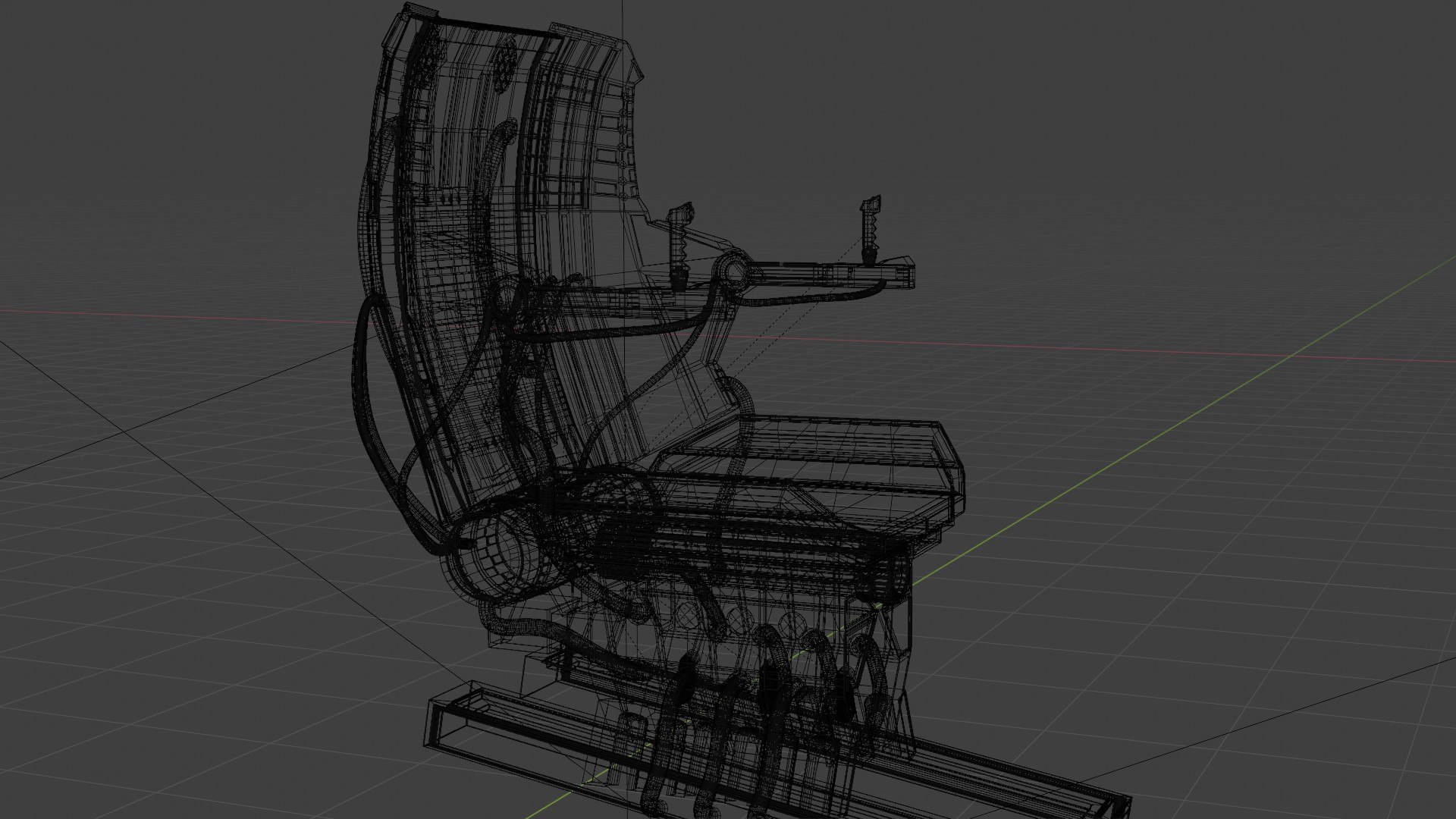 3D Sci Fi Chair 1 Model - TurboSquid 2132373