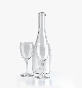 champagne bottle dxf