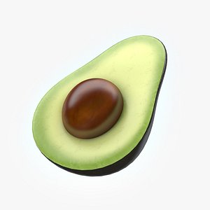 Avocado icon 3D