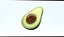Avocado icon 3D