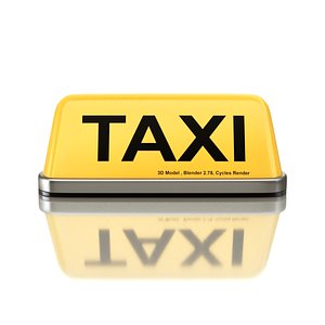 taxi sign model