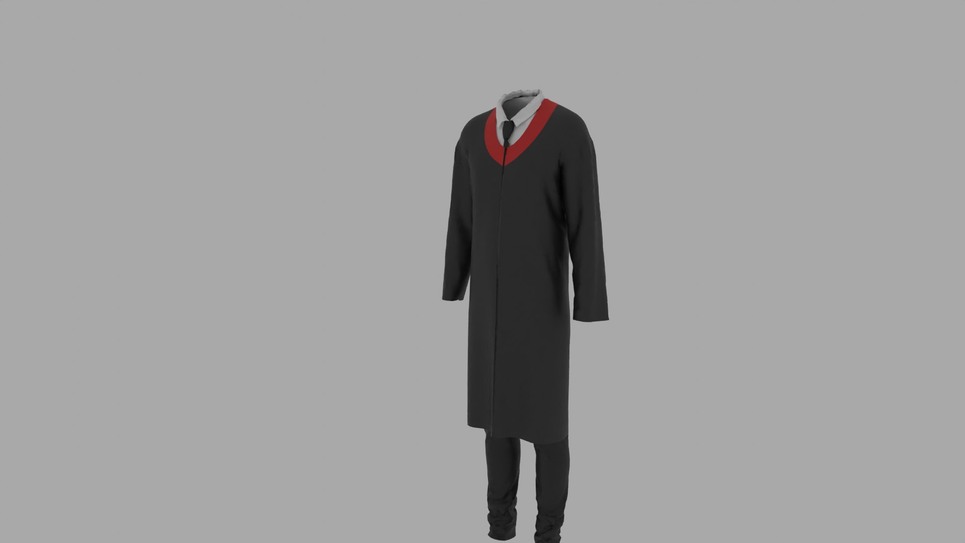 Graduation Gown 3D Model - TurboSquid 1973163
