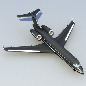 3d model bombardier global express xrs