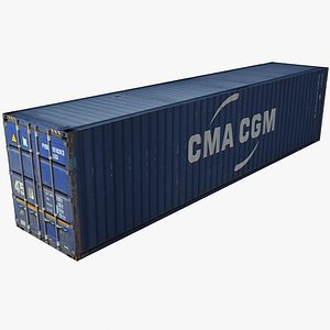 3d model cma shipping cargo container