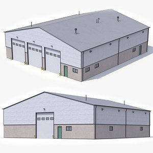 3D Industrial Building 32 PBR
