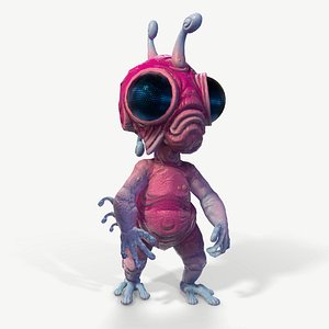 Alien dragonfly 3D model