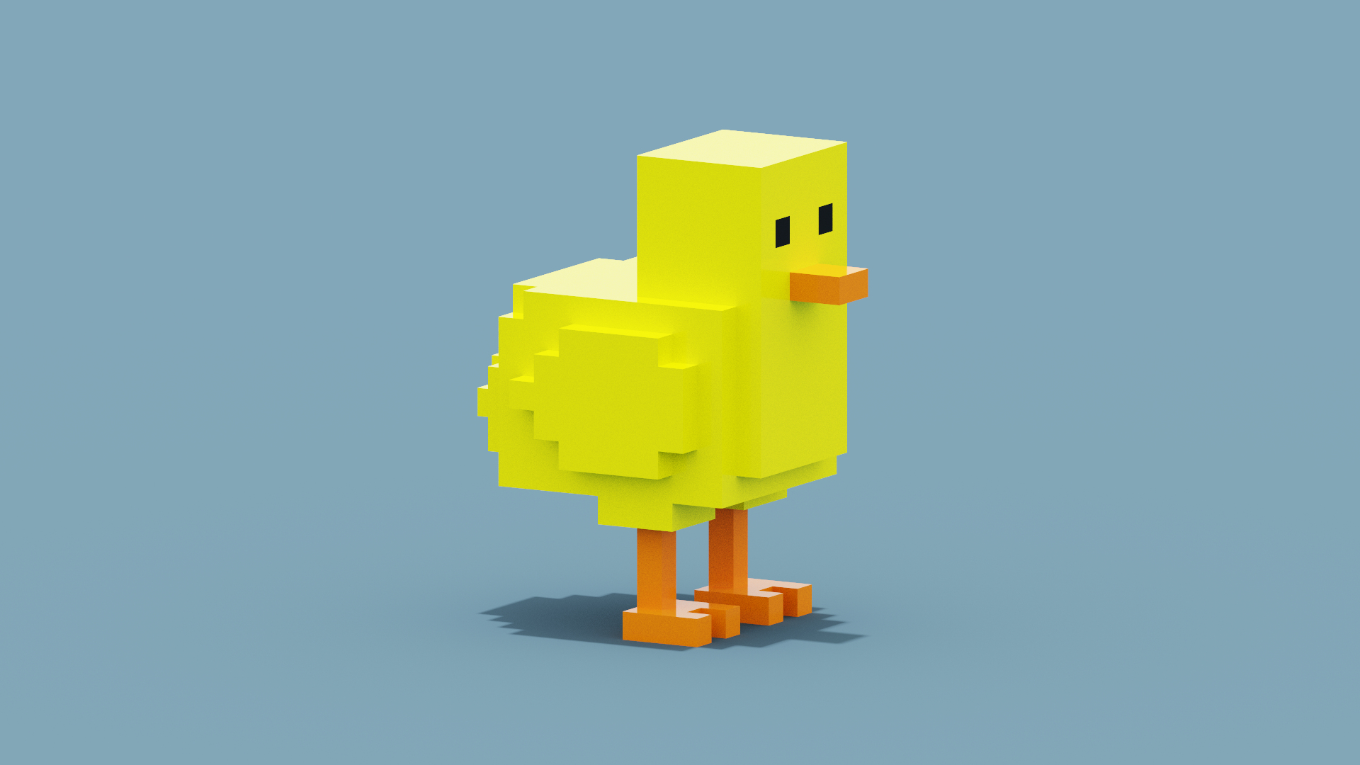 Voxel Chick 3D Model - TurboSquid 1927125