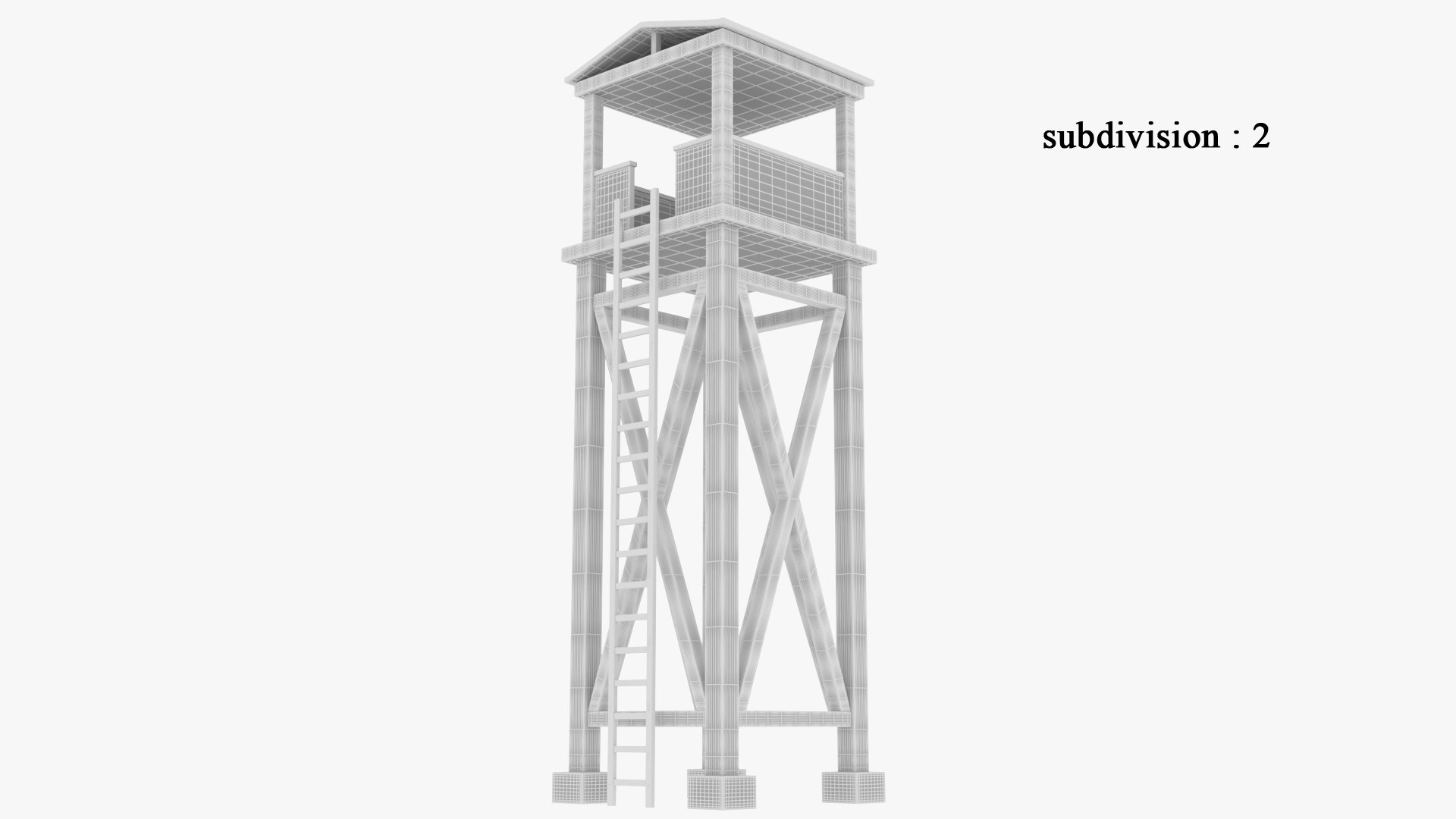 Guard Tower Model - TurboSquid 1495705