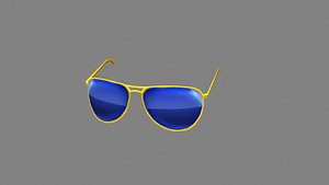 3D model Louis Vuitton My LV Chain Round sunglasses VR / AR / low-poly