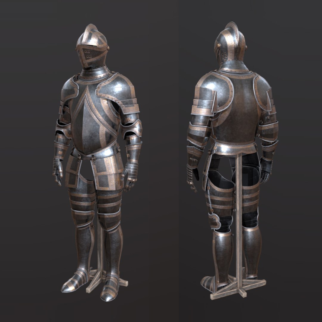 Medieval Steel Plate Armour 3D - TurboSquid 1771636