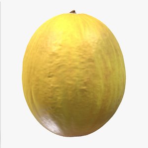 3D Canary Melon Low Poly