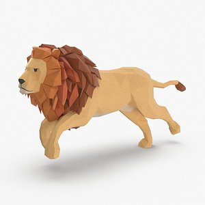 lion---running 3D