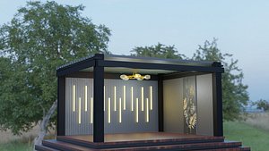 3D modern gazebo model