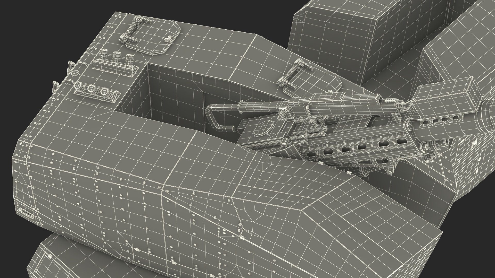 3D Artillery Self Propelled Howitzer In Full Readiness Model ...
