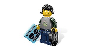 Lego DJ - Rigged Minifigure - 8833-12