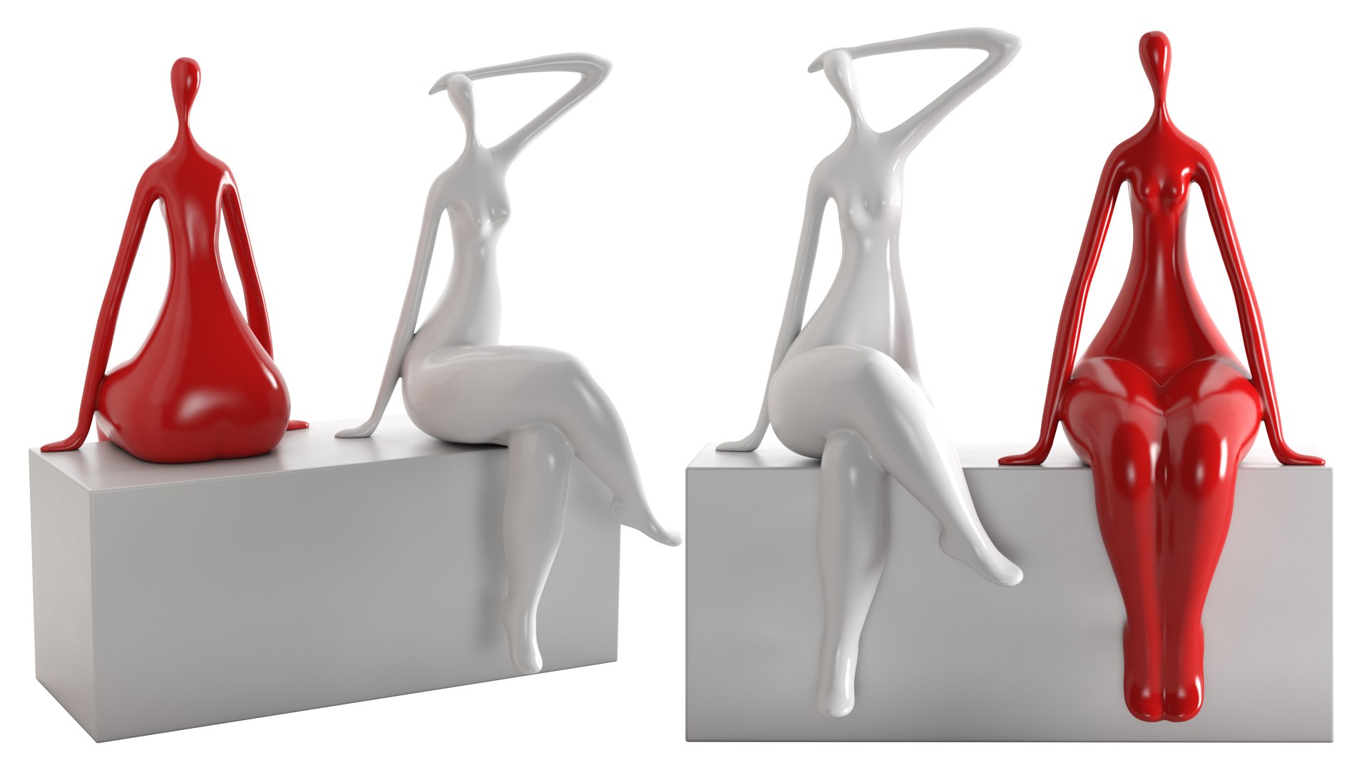 Sculpture Seated Lady 3D - TurboSquid 2217796