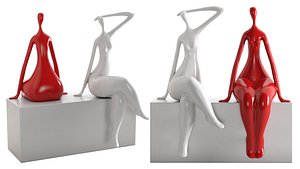 Sculpture Seated Lady