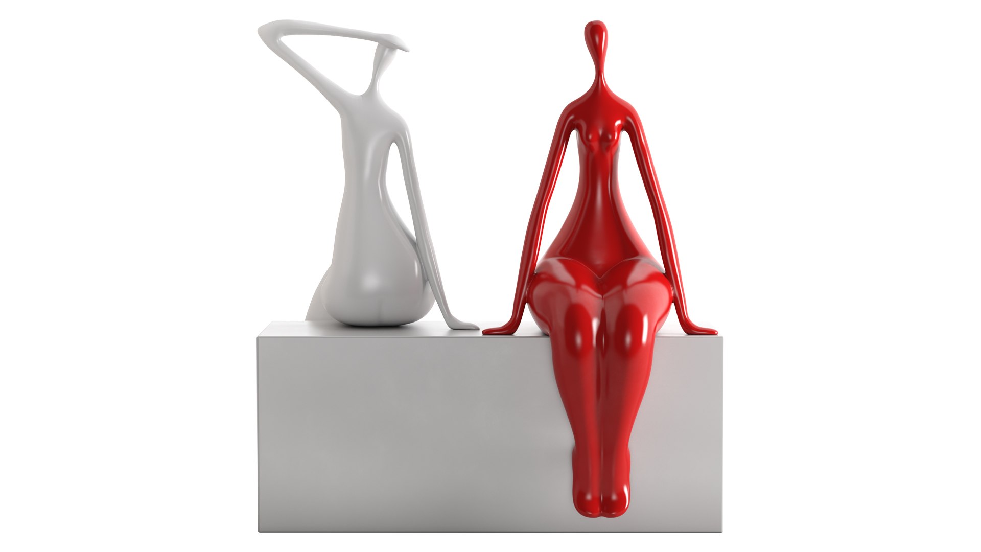 Sculpture Seated Lady 3D - TurboSquid 2217796