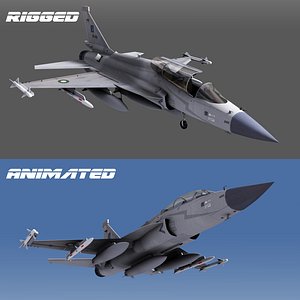 3D jf-17 b fighter aircraft