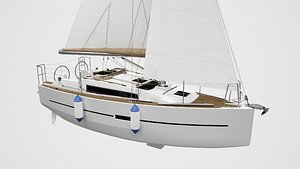 3D Sailing yacht Dufour 310