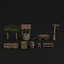 ANCIEN BÂTIMENT MÉDIÉVAL LOW POLY ET PACK D'ACTIFS