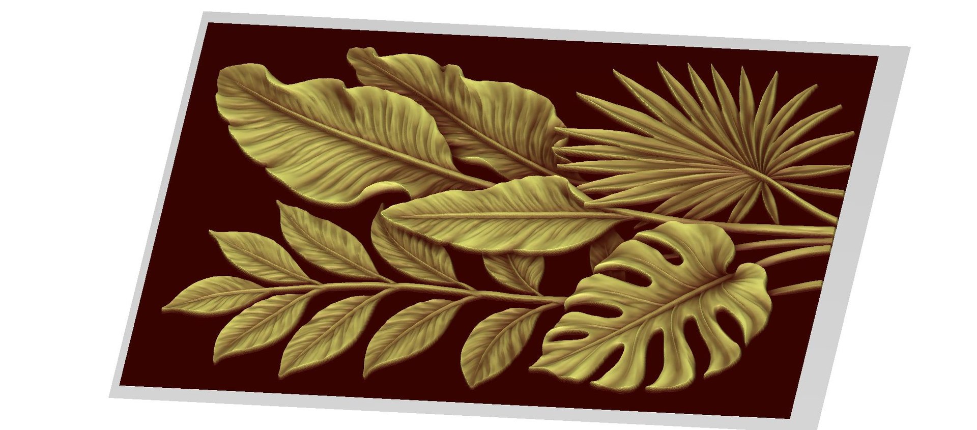 3D Modern Tropical Palm Leave Decor Bas Relief Mural STL CNC 67 model https://p.turbosquid.com/ts-thumb/ae/rJlUtC/CV/a64/jpg/1788342999/1920x1080/fit_q87/c399d861a7f8b30f7a770c86cc21c18df95fad5b/a64.jpg