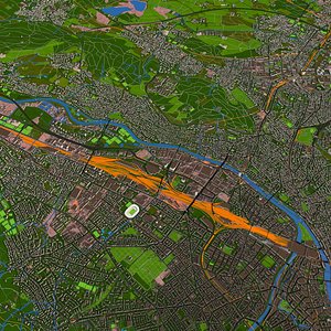 Zurich City Switzerland Sep 2020 3d model