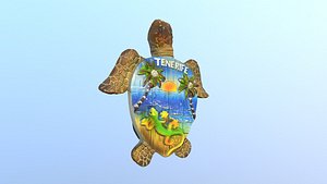 island tenerife spain magnet 3D