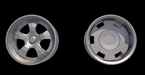 c4d Car wheels Industrial metal wheels blender 2 3D model