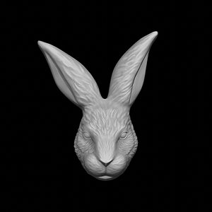 3D Rabbit decor model