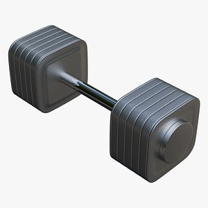dumbbell collada dae 3d 3ds