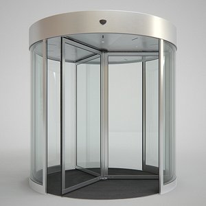 3d model revolving door