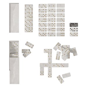 Marble dominoes 3D model 3D model