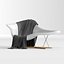 Vitra Eames Chair: La Chaise Charles & Ray Eames with three different blanket cloth