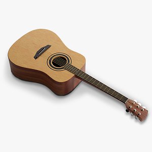 Classic Acoustic Guitar 3D model