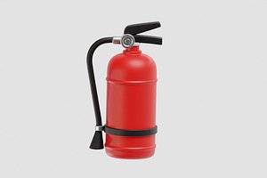 Cartoon Fire Extinguisher 3D model