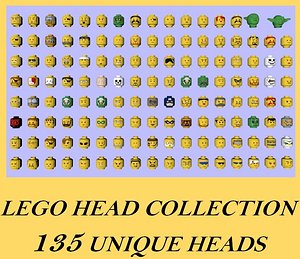 lego 135 head 3D model