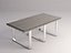 MESA DE COMEDOR --- Madera Cromado y Vidrio