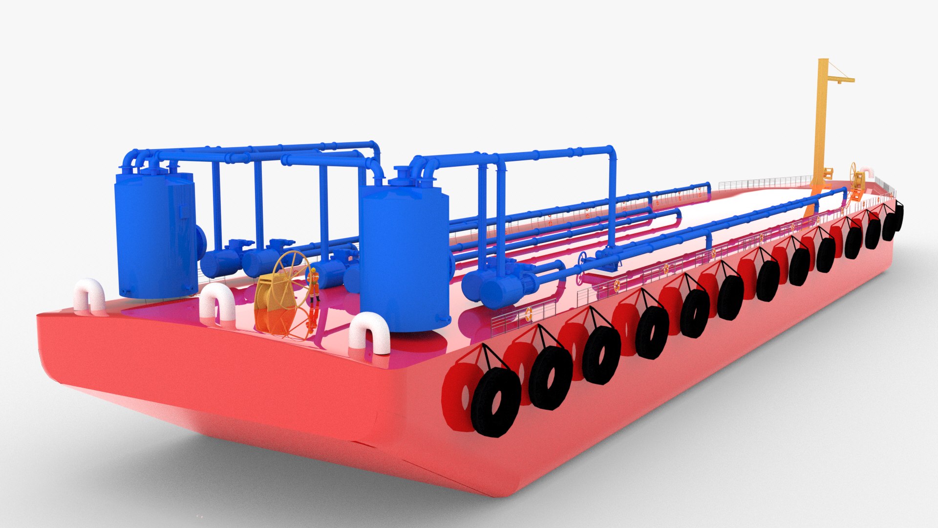 BARGE TANKER 3D Model - TurboSquid 2267069