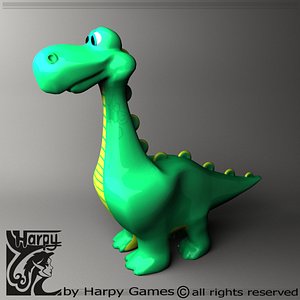 Cartoon Dinosaur 3D Models for Download | TurboSquid