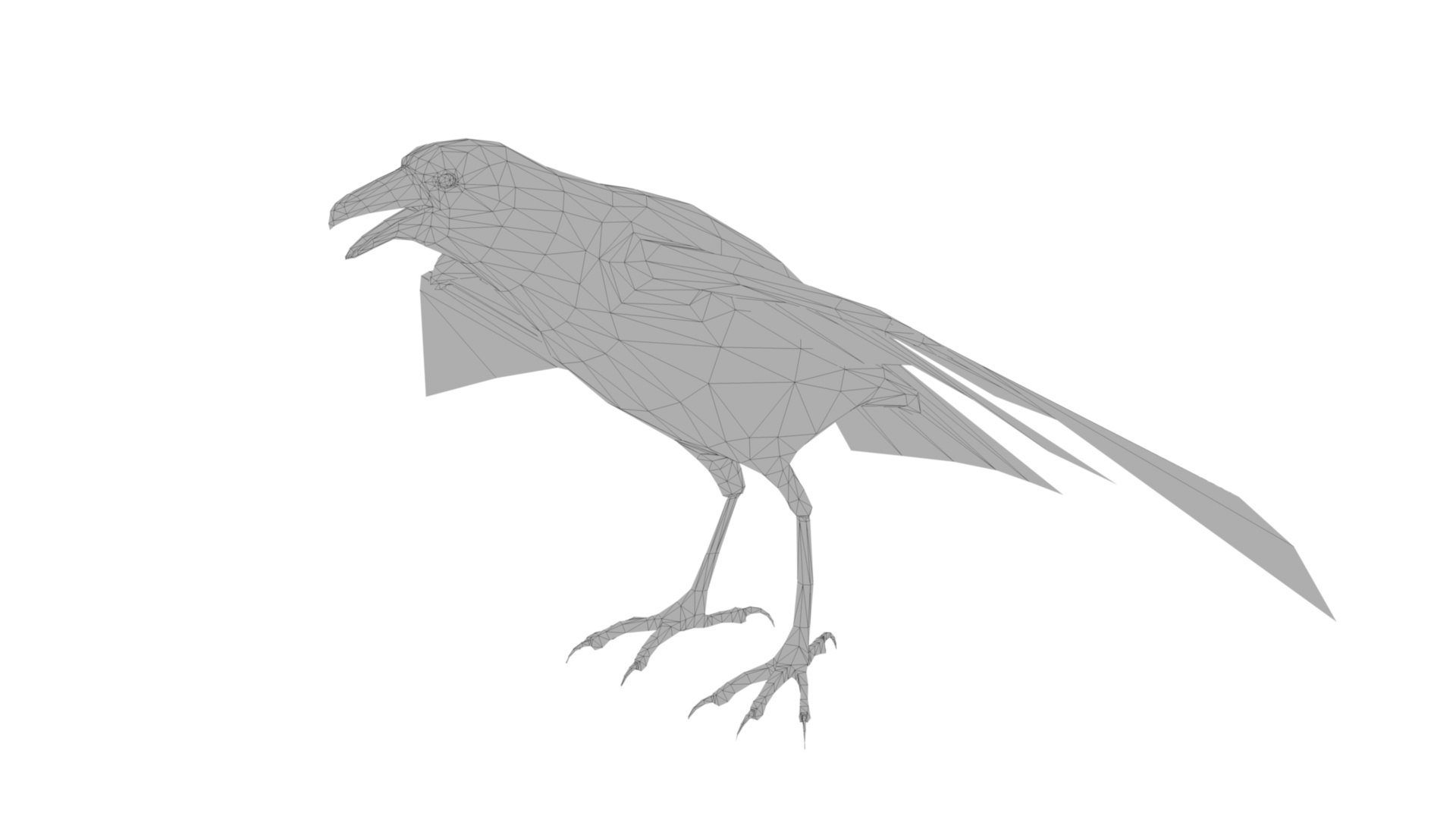 3D Crow - TurboSquid 2237897