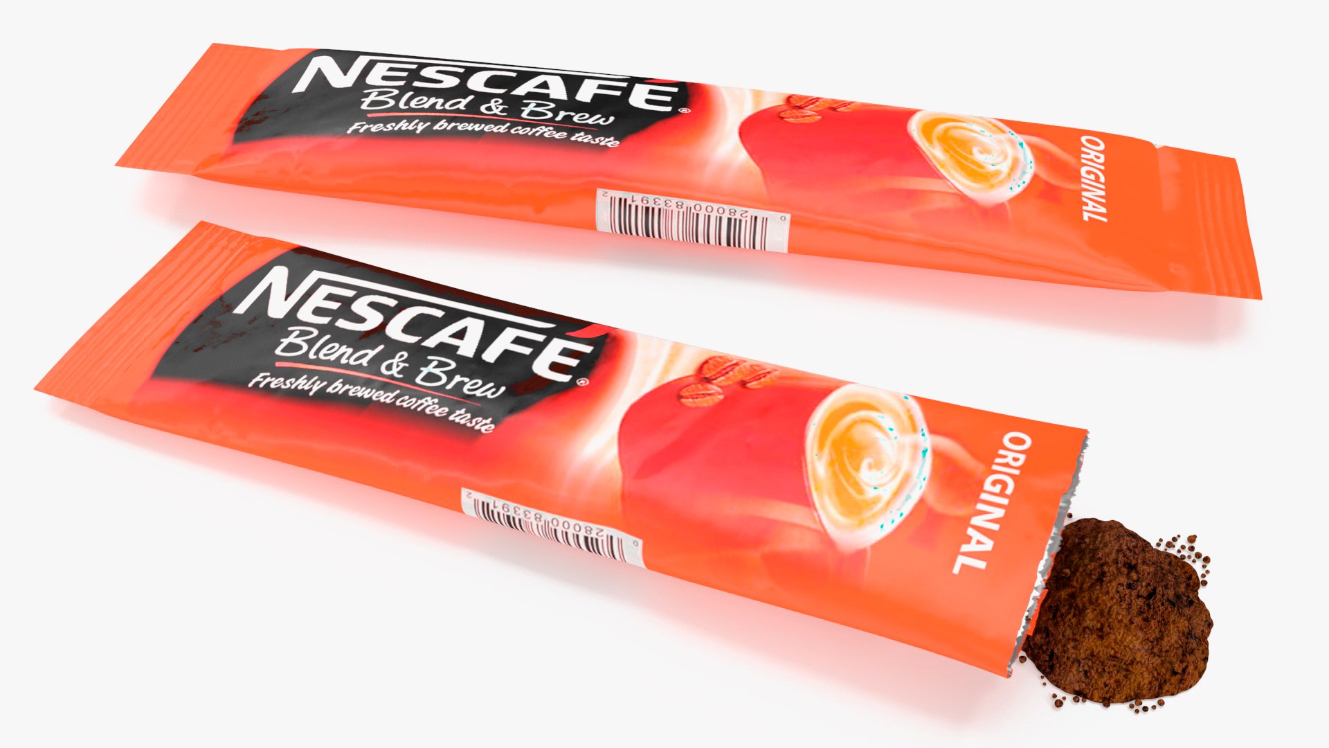 Nescafe Blend and Brew Stick 3D model preview